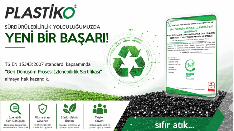 Plastiko, TS EN 15343:2007 Sertifikası Almaya Hak Kazandı